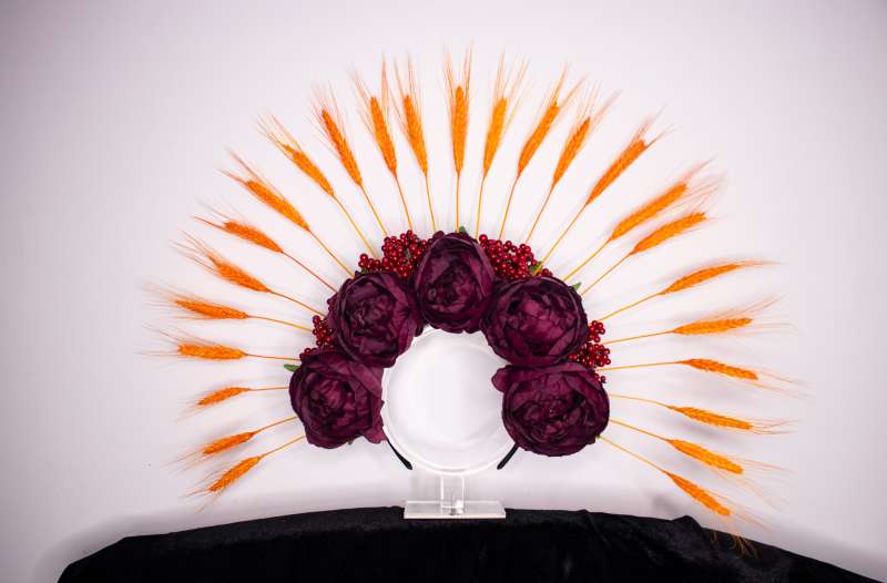 Український віночок з колосками